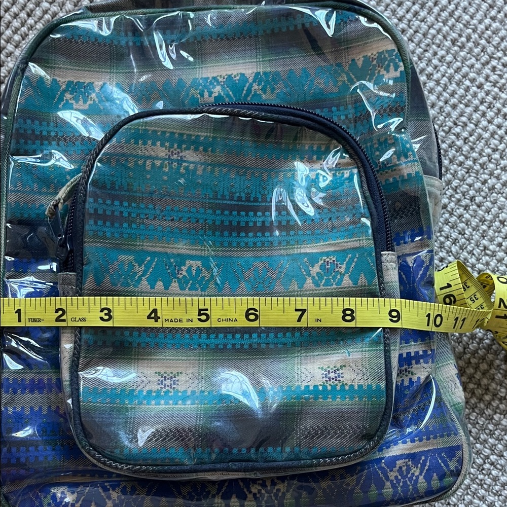 Roller Rabbit Little Kid Blue/Green Patterned Lenny Backpack - Picture 8 of 9